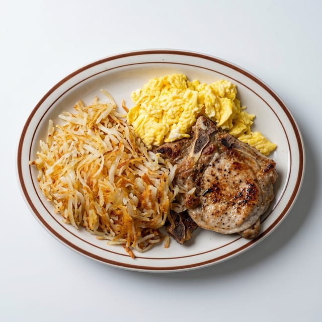 Pork Chop and Eggs.