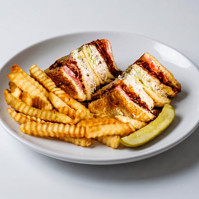 Turkey Club Sandwich.